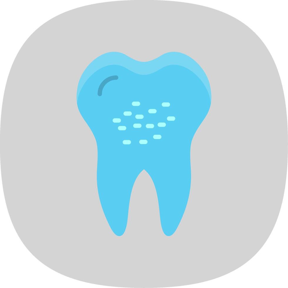 geïnfecteerde vlak kromme icoon ontwerp vector