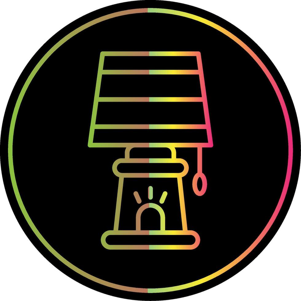 lamp lijn helling ten gevolge kleur icoon ontwerp vector
