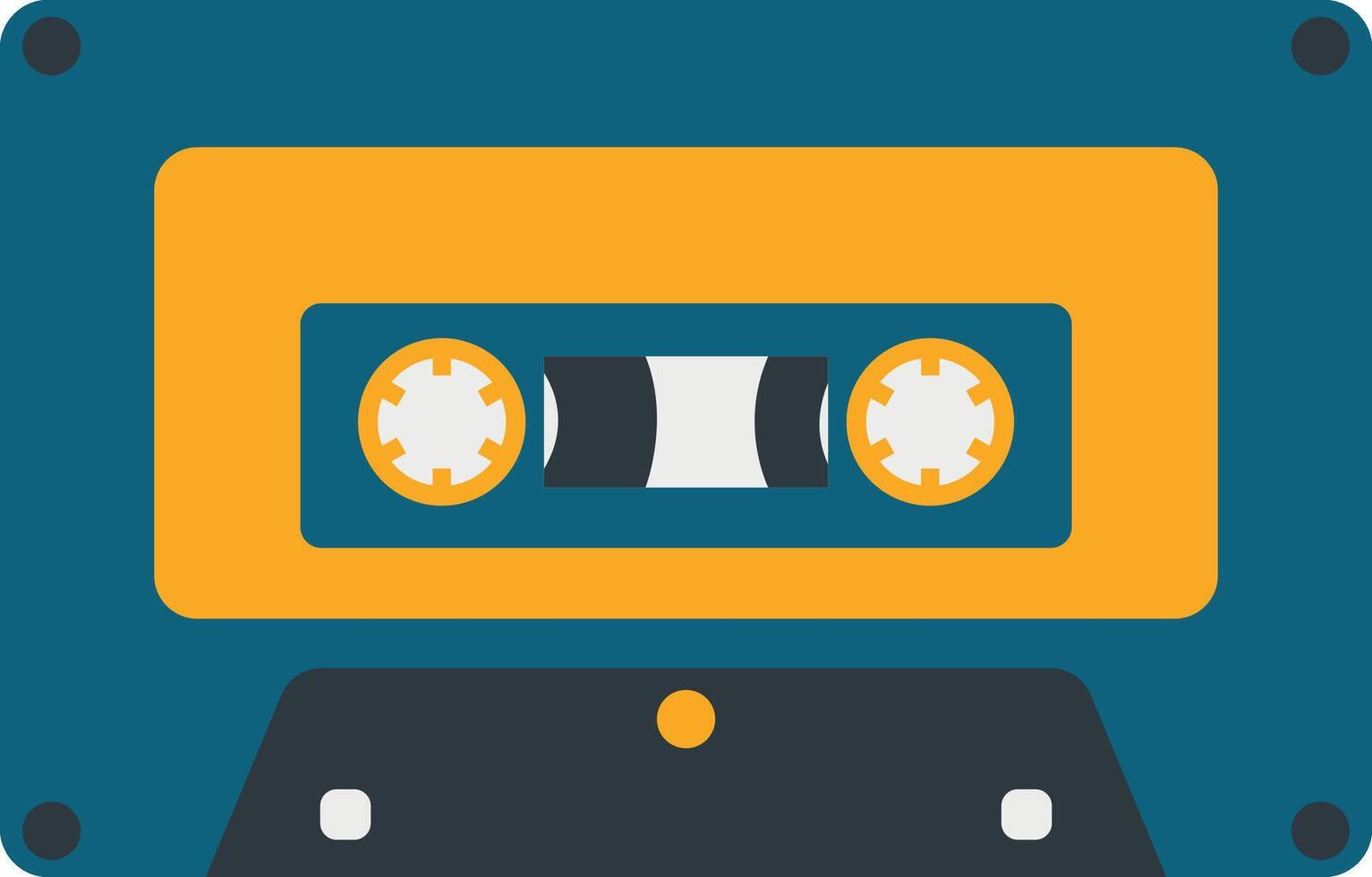 retro cassette plakband illustratie. in wijnoogst 90s stijl vector