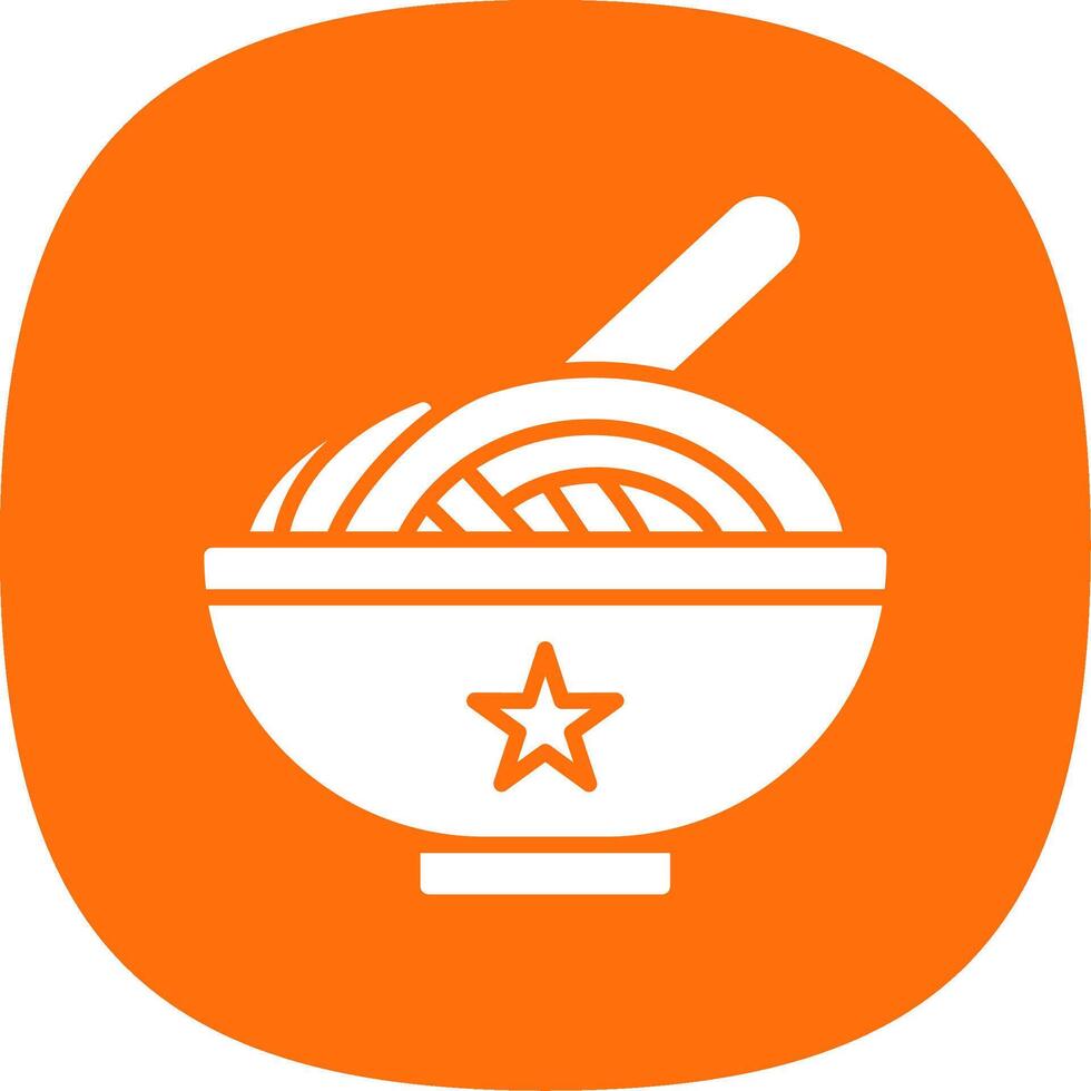 spaghetti glyph kromme icoon ontwerp vector