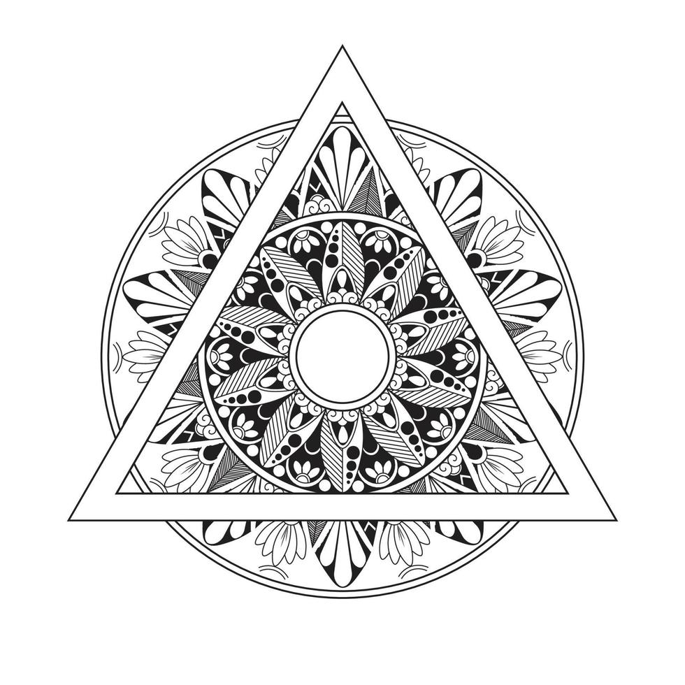 Indiase mandala ontwerp vector