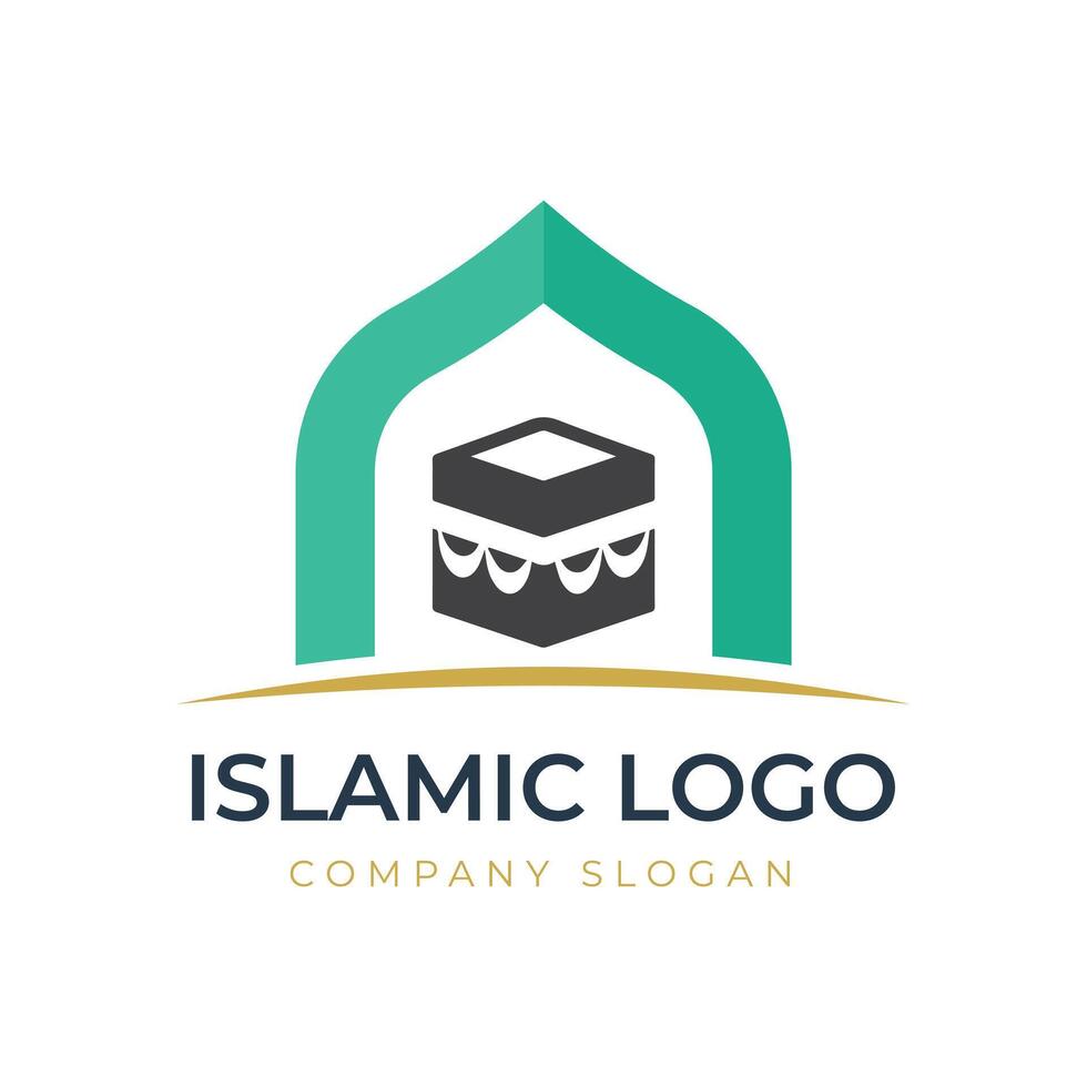 Islamitisch logo sjabloon, lint Islamitisch koepel paleis logo ontwerp sjabloon. moskee logo ideeën. inspiratie logo ontwerp. sjabloon illustratie vector