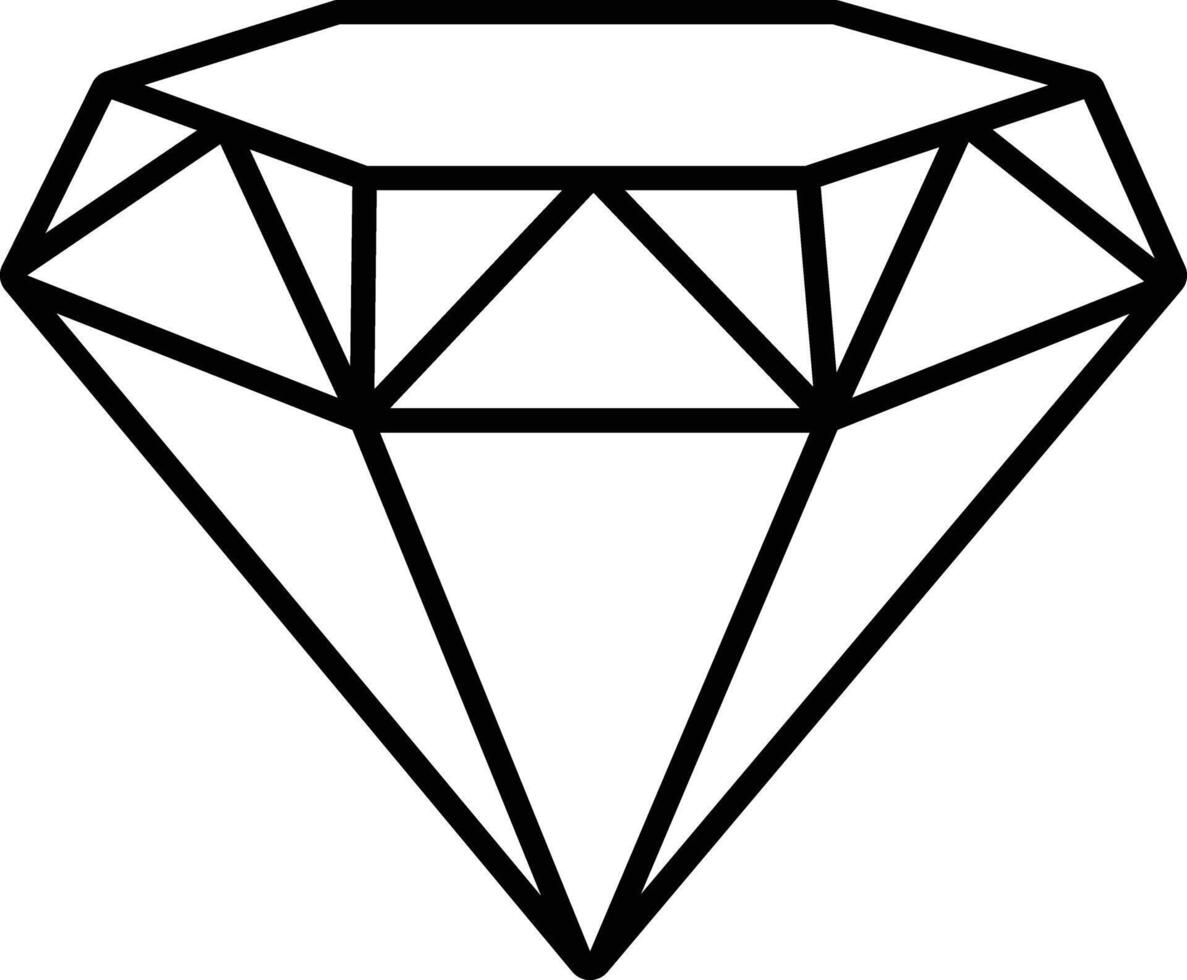 diamant schets illustratie vector