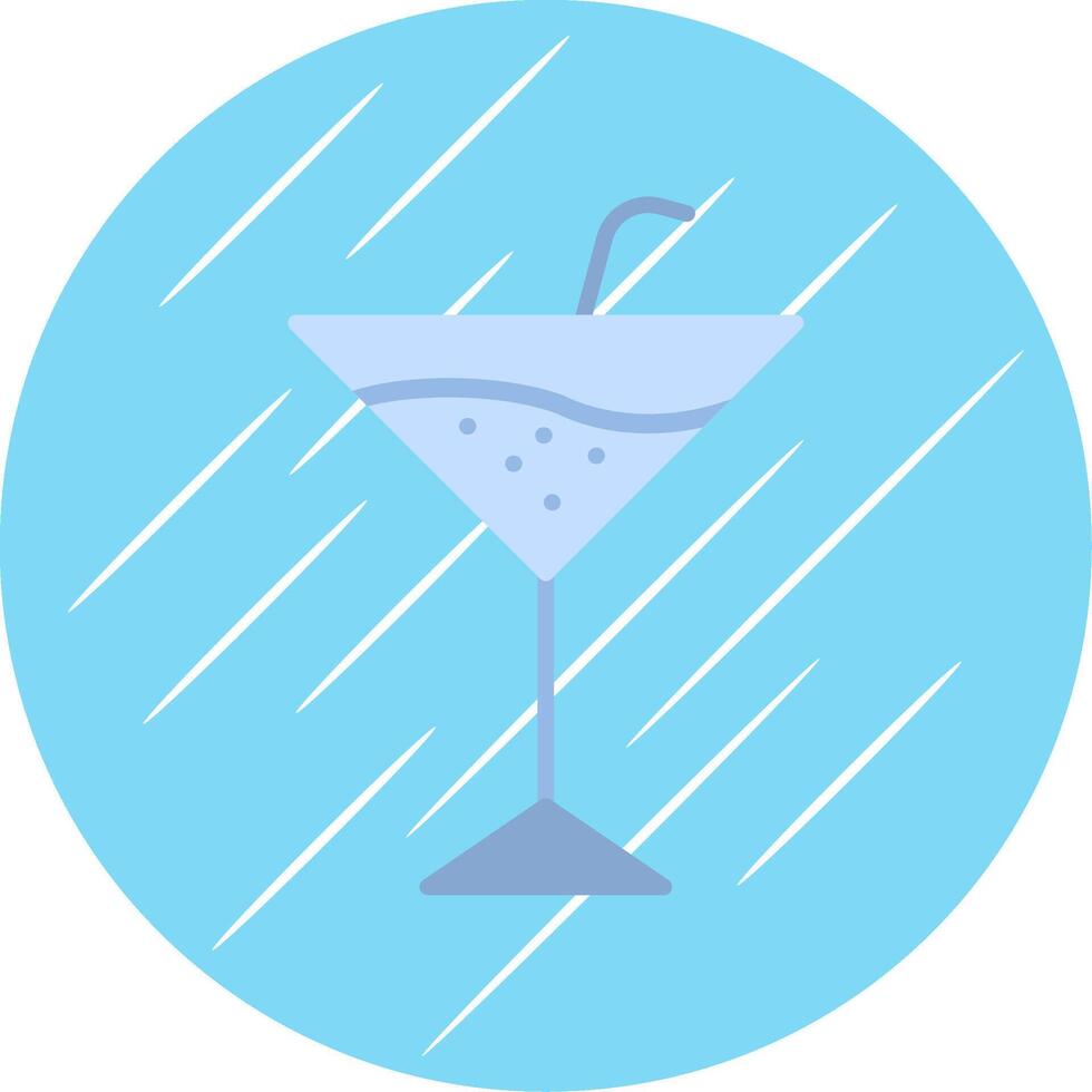 martini vlak cirkel icoon ontwerp vector