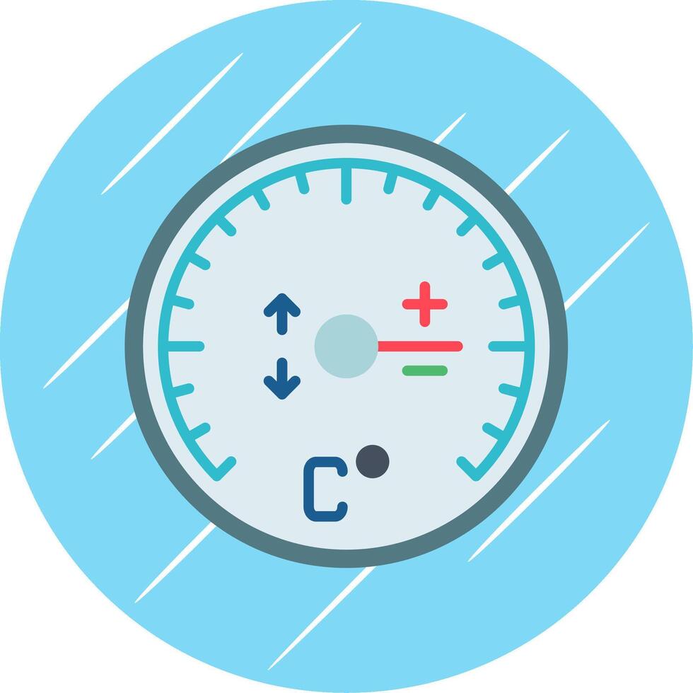 peilen vlak cirkel icoon ontwerp vector