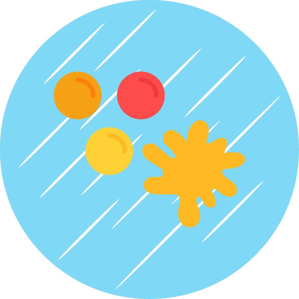 paintballen vlak cirkel icoon ontwerp vector