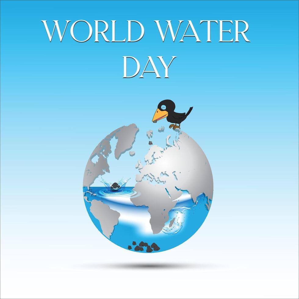 wereld Water Dag vector