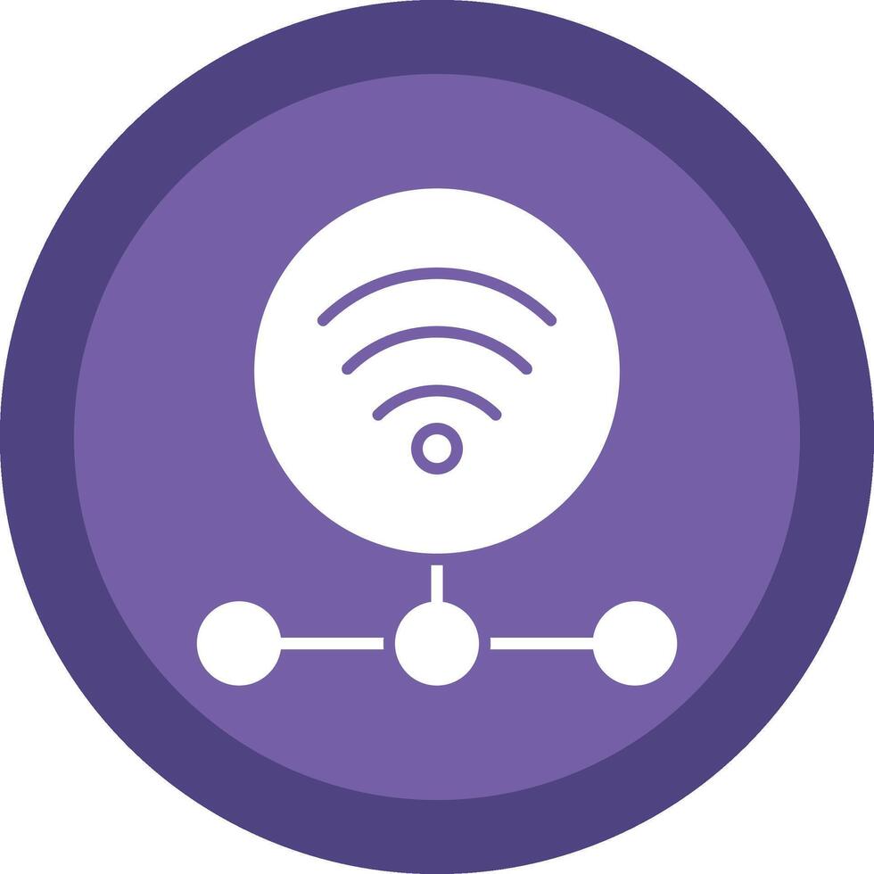 internet verbinding glyph ten gevolge cirkel icoon ontwerp vector