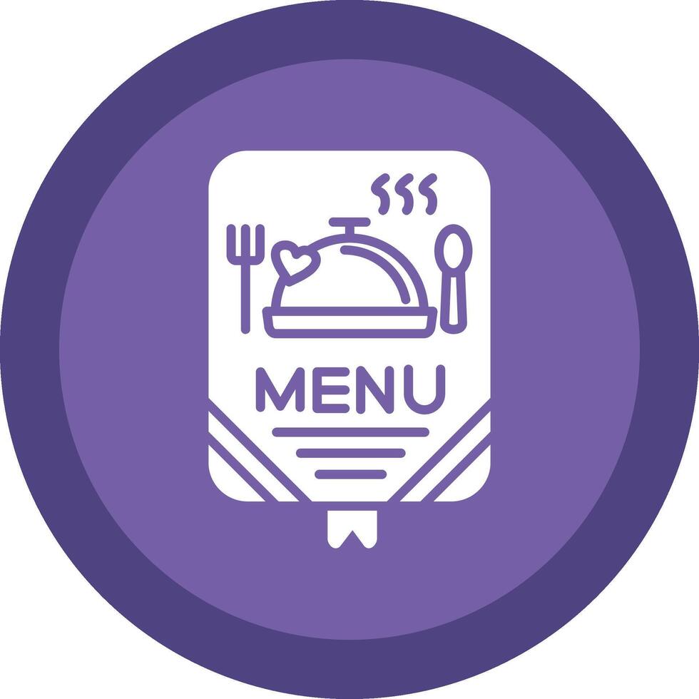 menu glyph ten gevolge cirkel icoon ontwerp vector