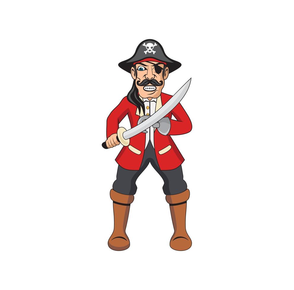 cartoon van piraten ontwerp illustratie vector
