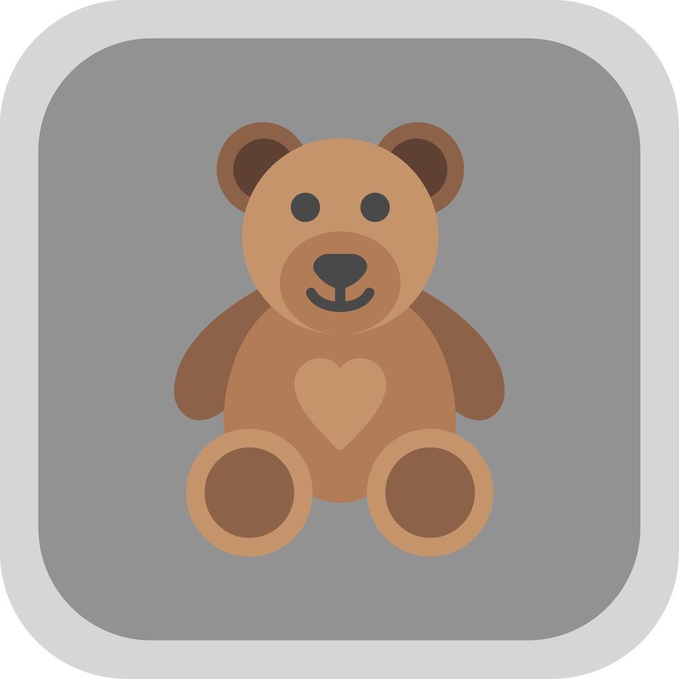 beer vlak ronde hoek icoon ontwerp vector