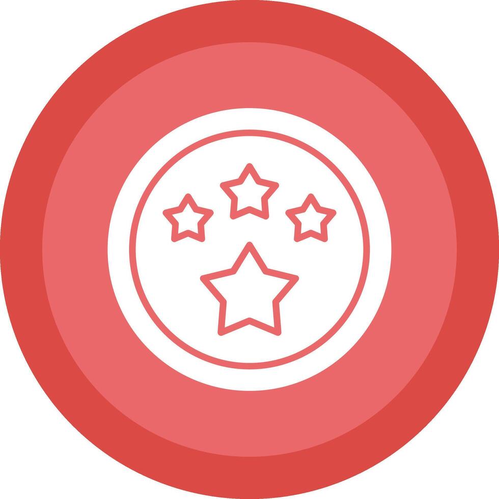 ster lijn schaduw cirkel icoon ontwerp vector