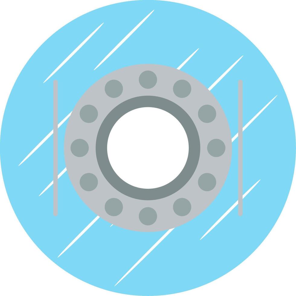 bal lager vlak cirkel icoon ontwerp vector