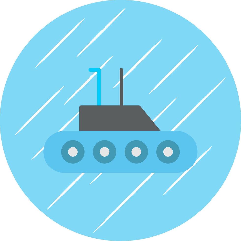 onderzeeër vlak cirkel icoon ontwerp vector