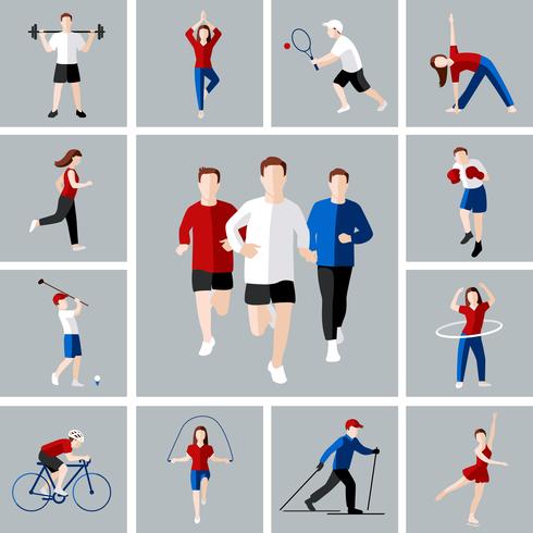 Sport pictogramserie vector