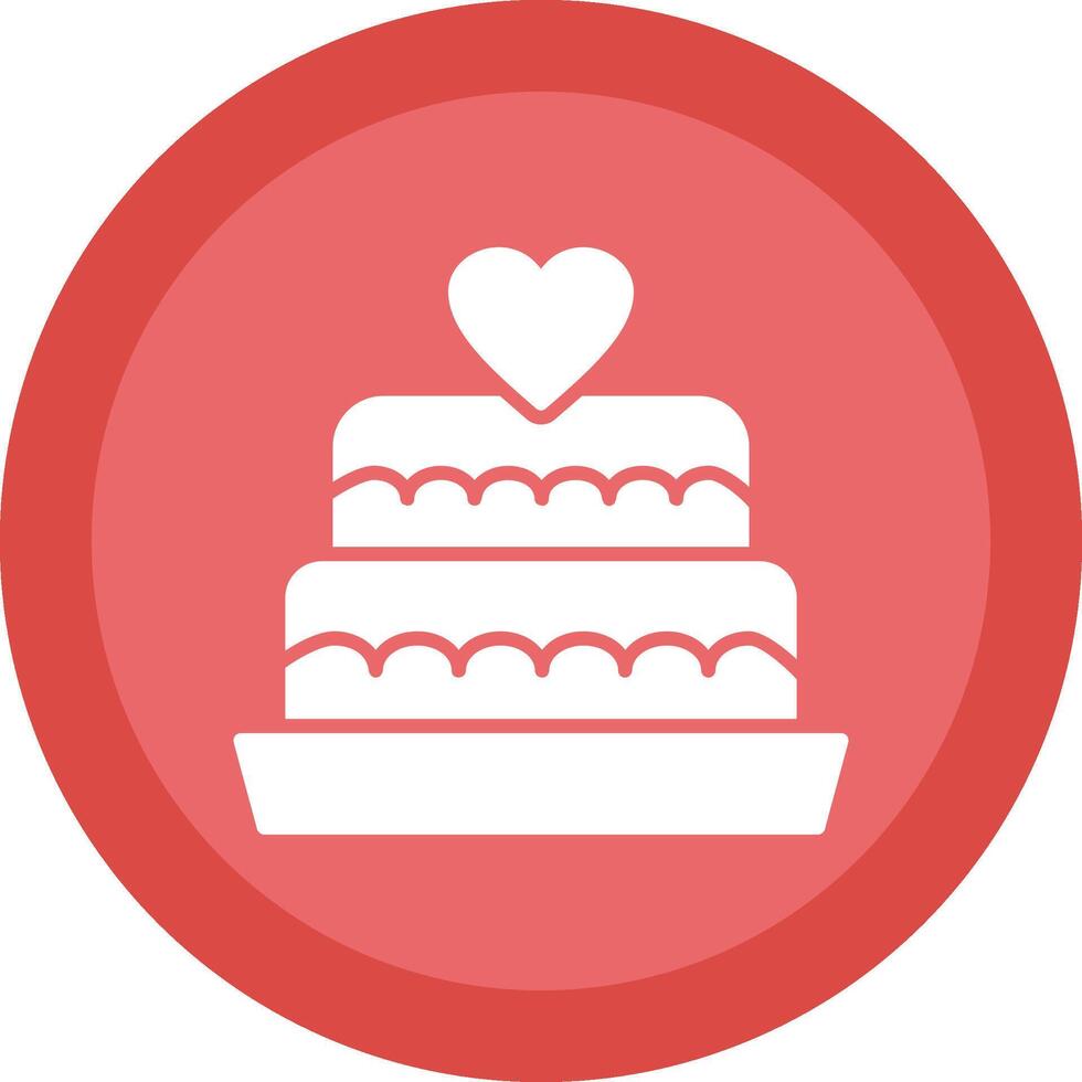 bruiloft taart lijn schaduw cirkel icoon ontwerp vector
