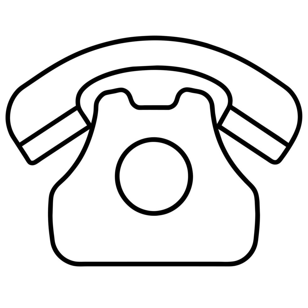 telefoon icoon vlak stijl illustratie vector