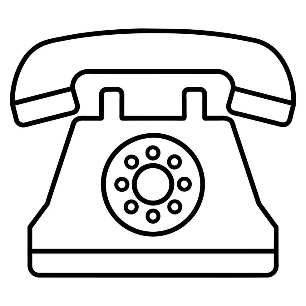 telefoon icoon vlak stijl illustratie vector