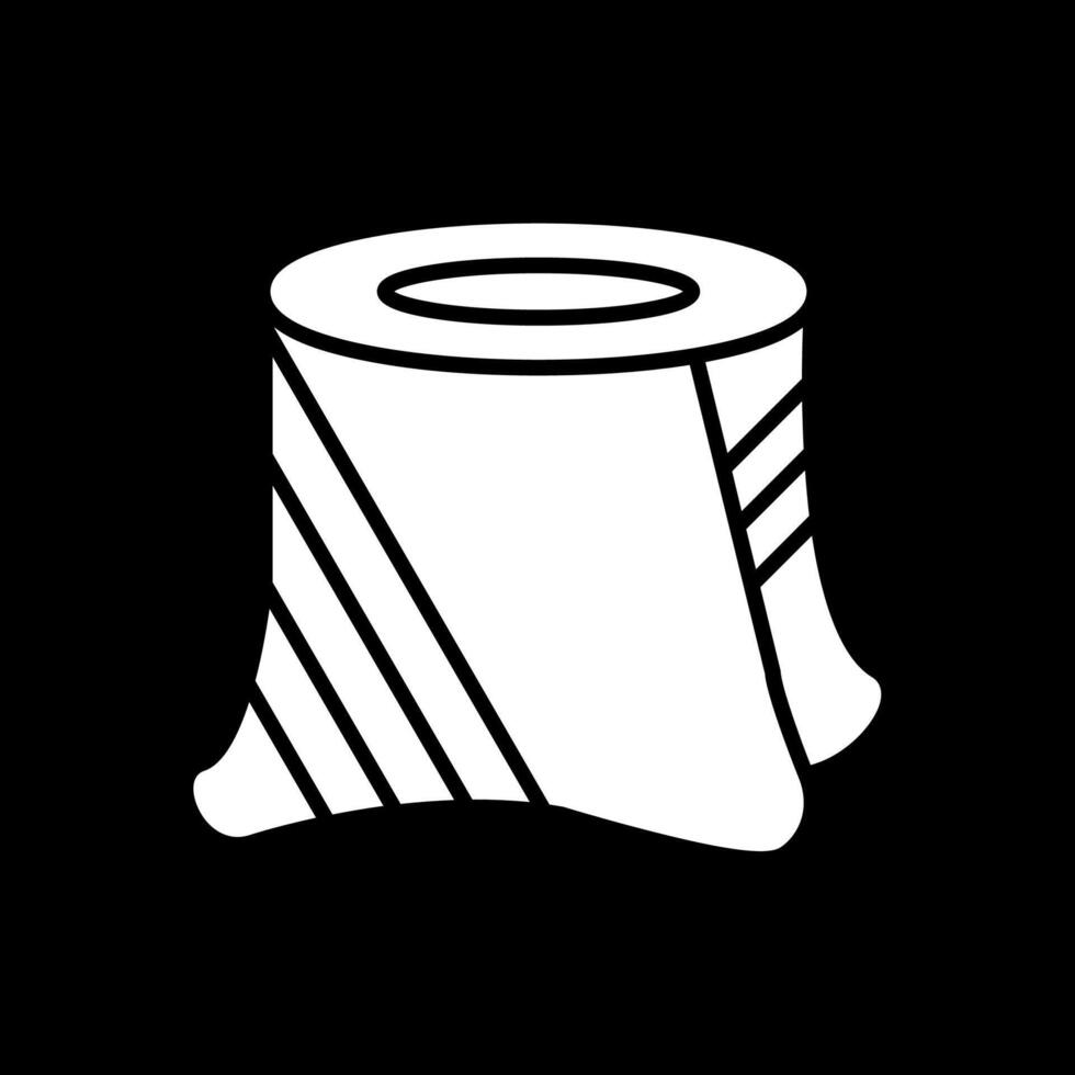 stomp glyph omgekeerd icoon ontwerp vector