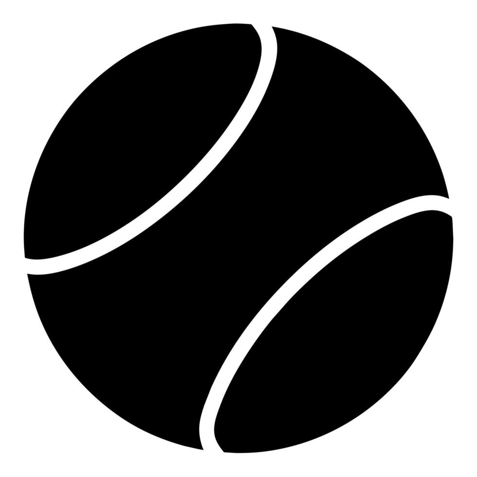 tennis bal vlak illustratie, illustratie vector