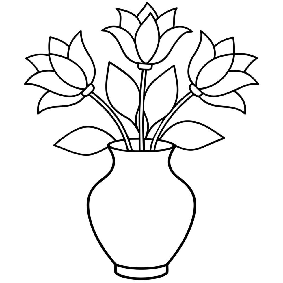 bloem kleur boek illustratie vector