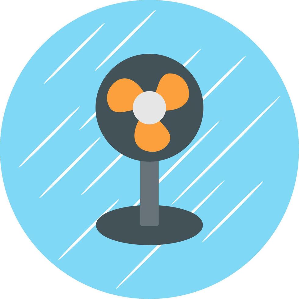 ventilator vlak cirkel icoon ontwerp vector