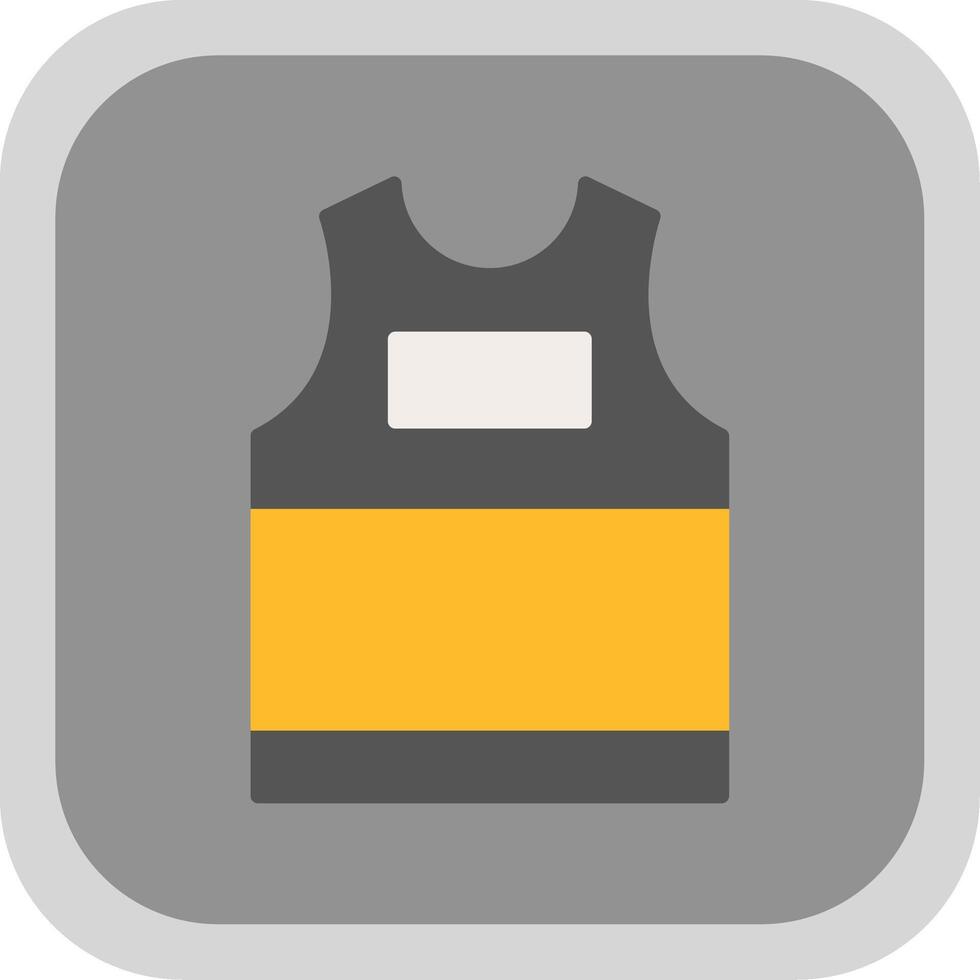 tank top vlak ronde hoek icoon ontwerp vector