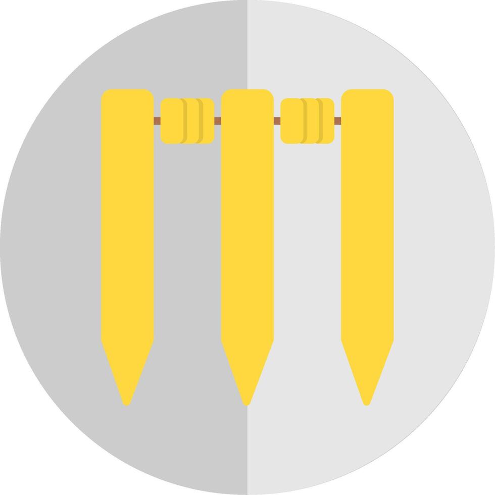 wicket vlak schaal icoon ontwerp vector