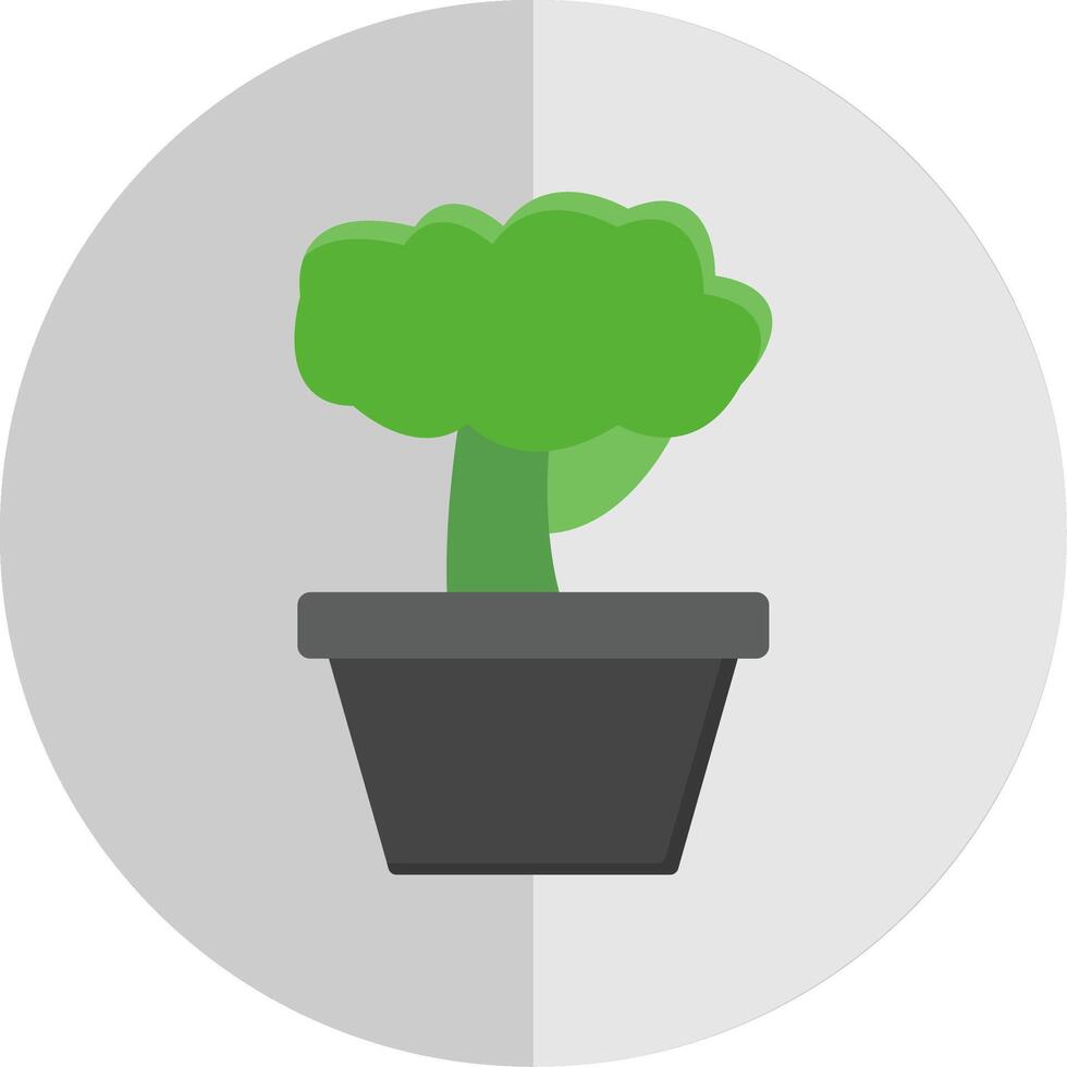 bonsai vlak schaal icoon ontwerp vector