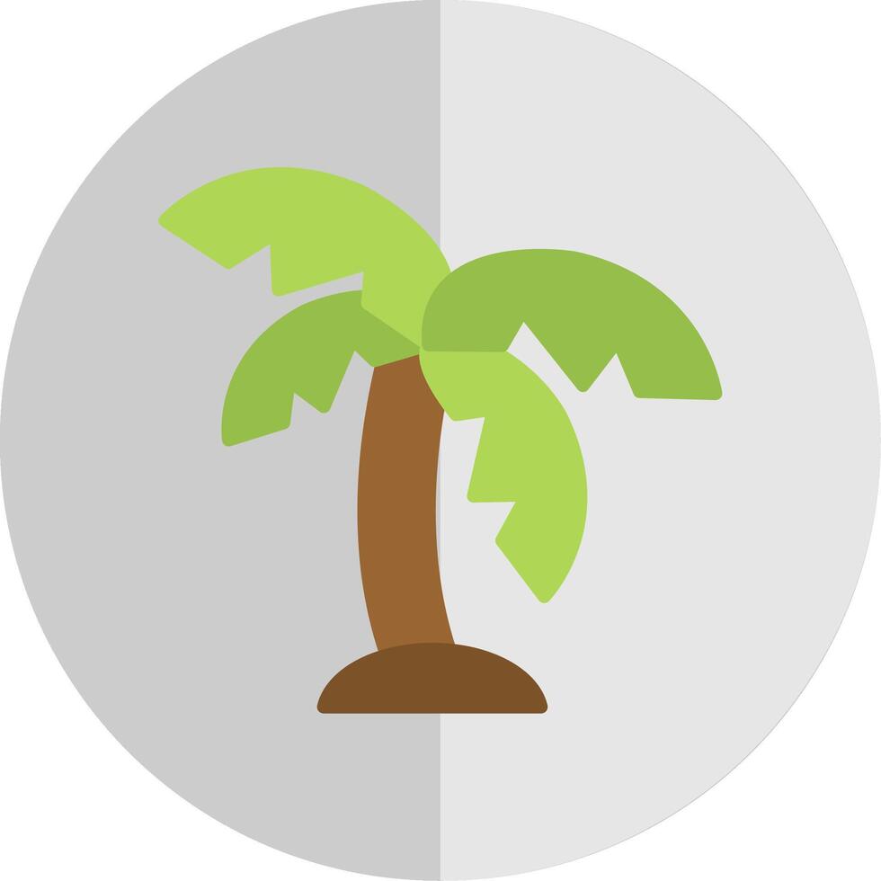 palm vlak schaal icoon ontwerp vector