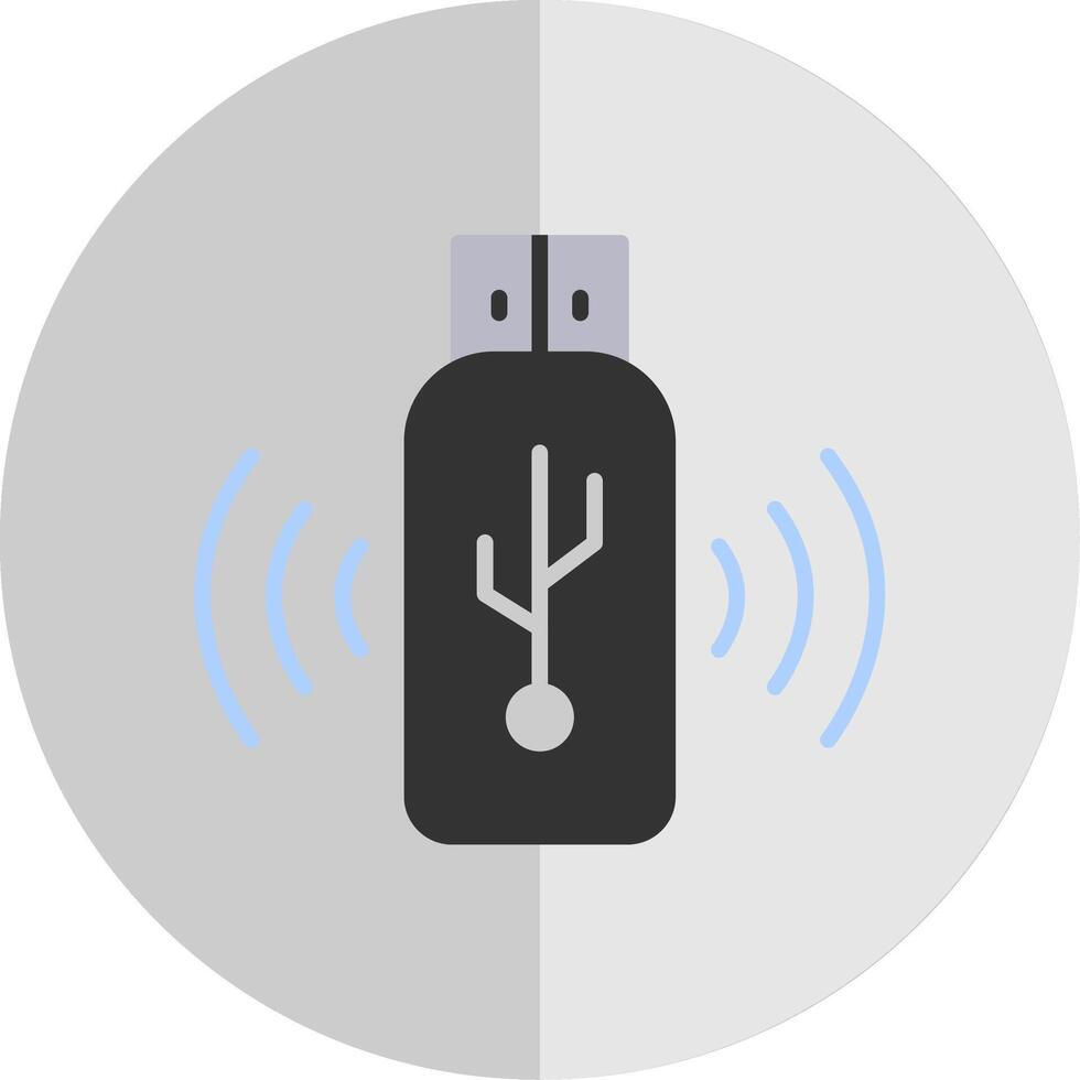 USB vlak schaal icoon ontwerp vector
