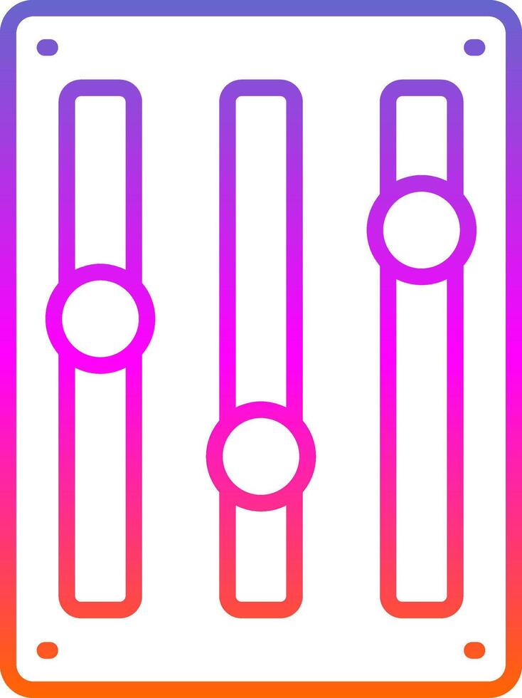 muziek- aanpassen lijn helling icoon ontwerp vector