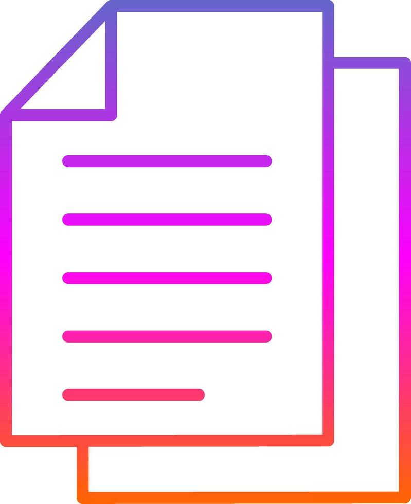 document lijn helling icoon ontwerp vector