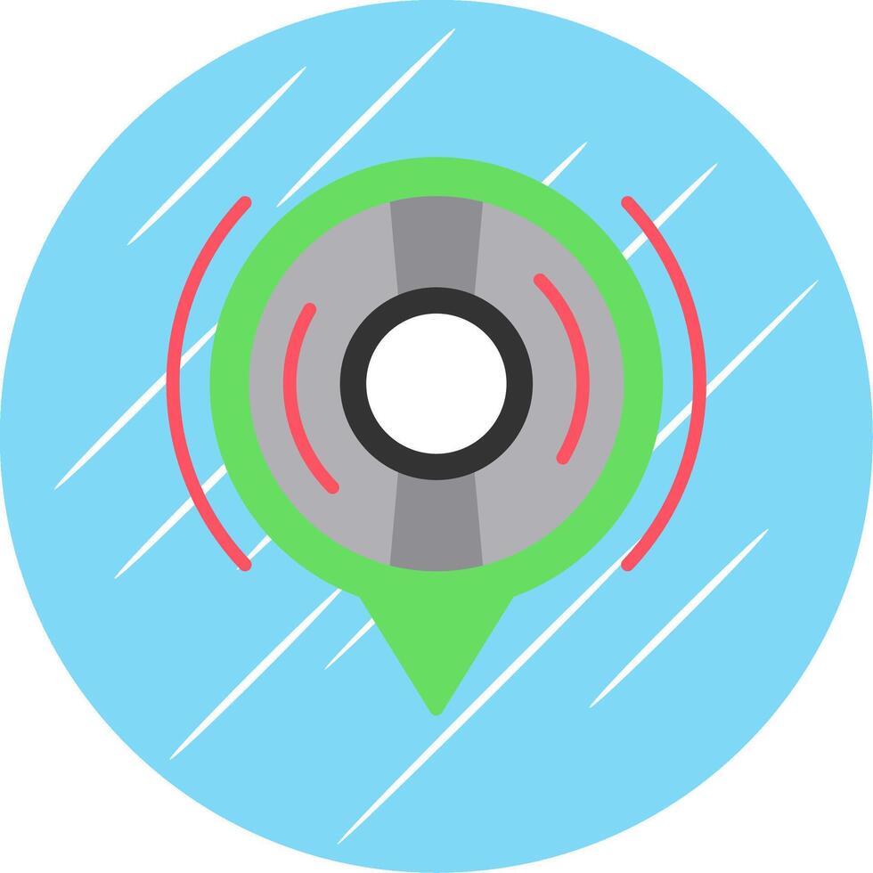 muziek- vlak cirkel icoon ontwerp vector