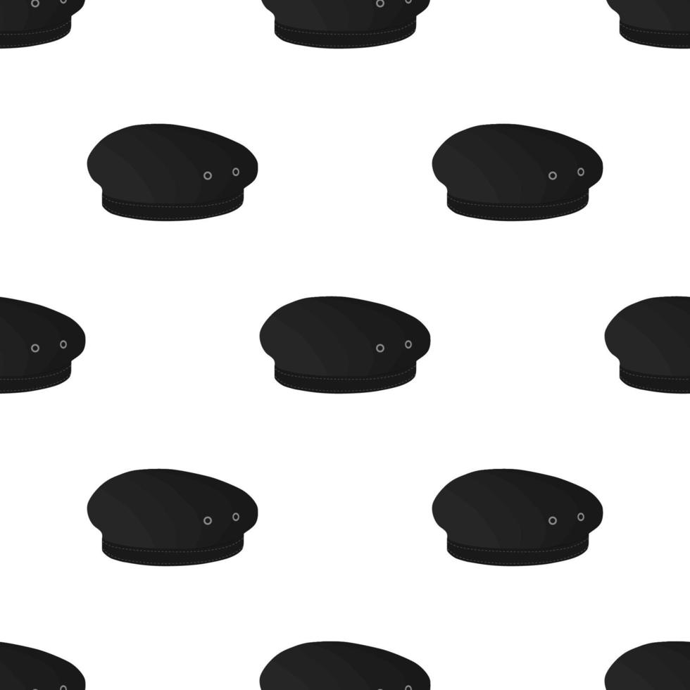 illustratie op thema gekleurde patroon hoeden baret vector