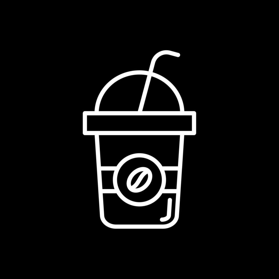 latte lijn omgekeerd icoon ontwerp vector