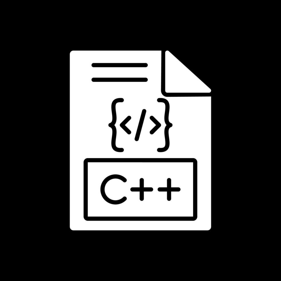 c glyph omgekeerd icoon ontwerp vector