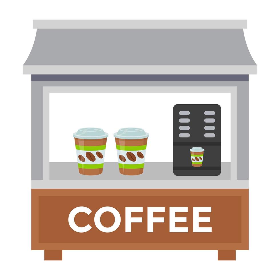 coffeeshop concepten vector