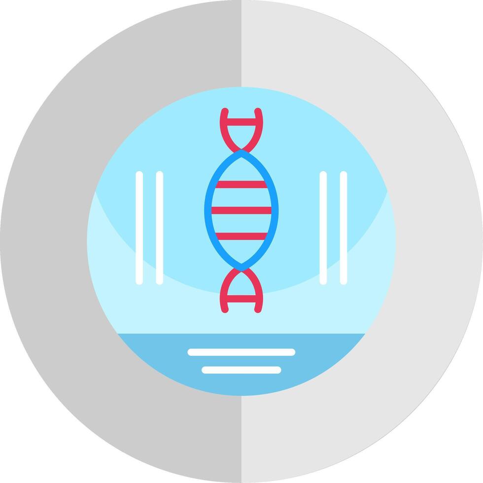 dna strand vlak schaal icoon ontwerp vector