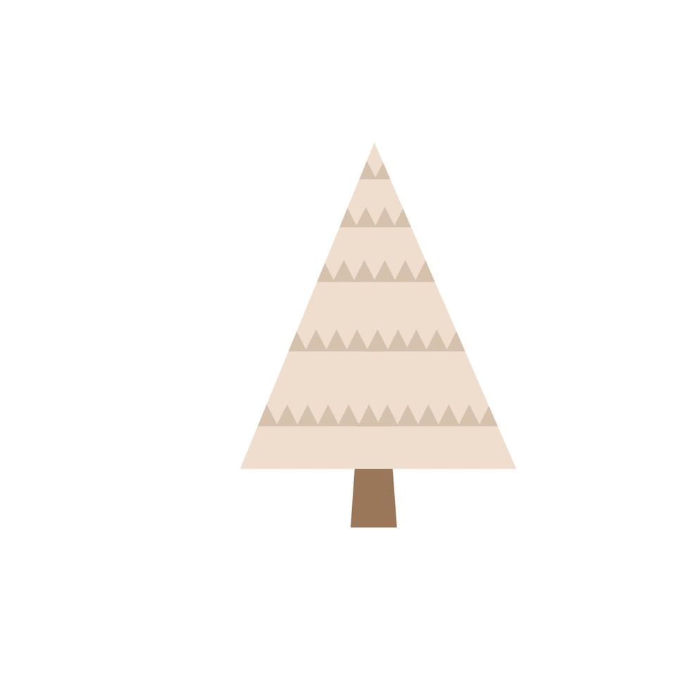 leuke blauwe kerstboom. kerstboom voor wenskaartdecoratie of logo-ontwerp vector