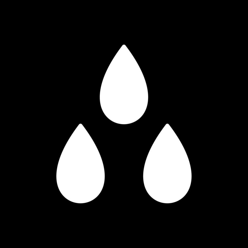 water laten vallen glyph omgekeerd icoon ontwerp vector