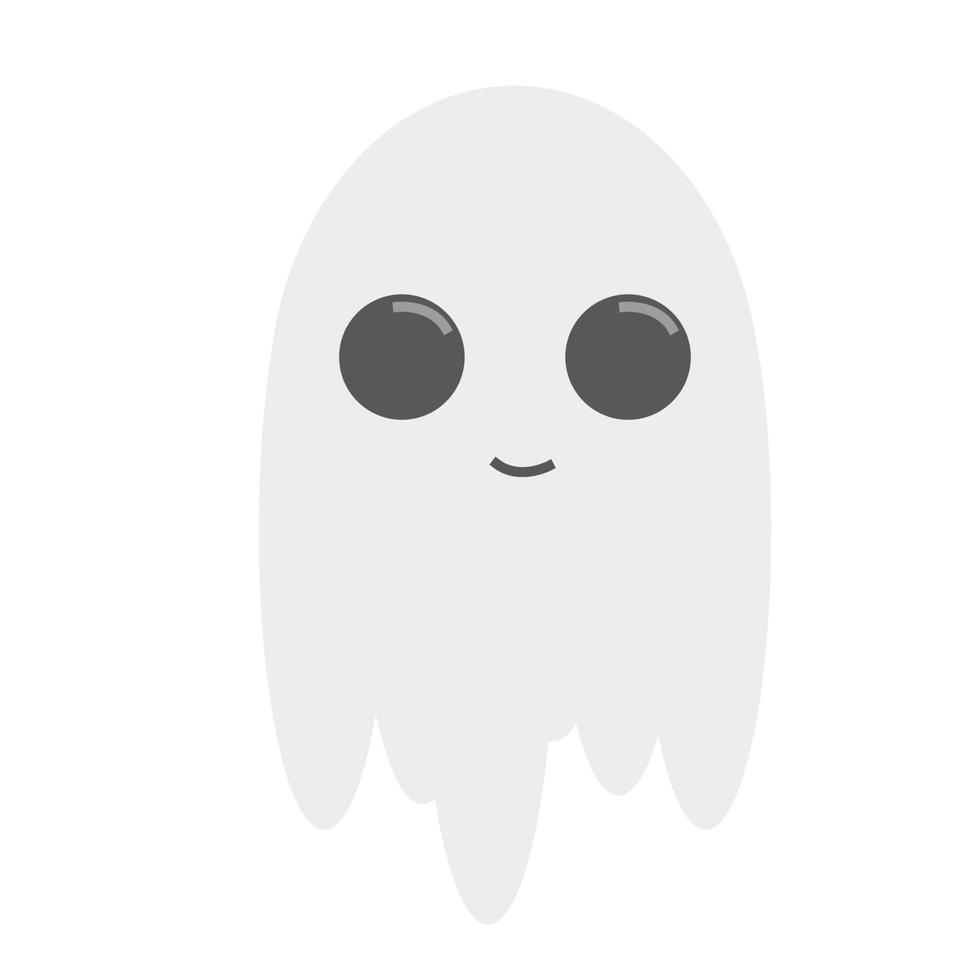 gelukkig hallo. halloween tekenfilm gost vector