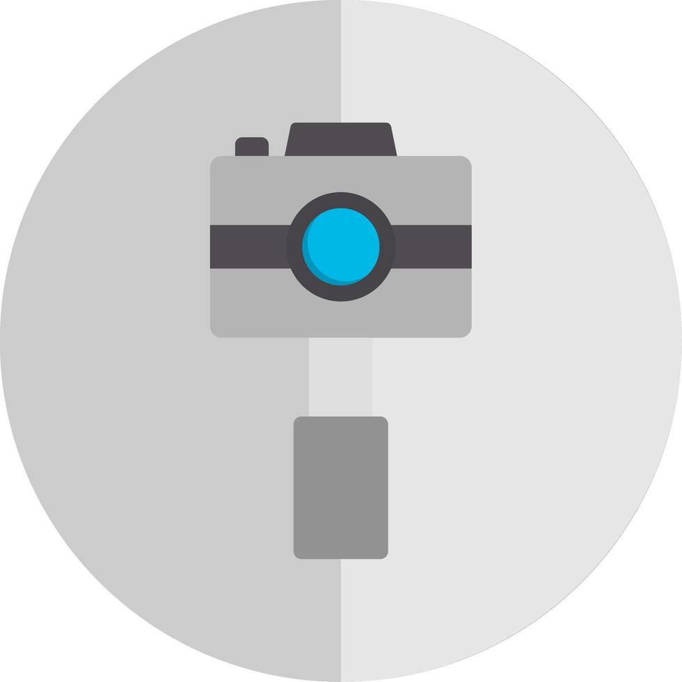 onderwater- camera vlak schaal icoon ontwerp vector