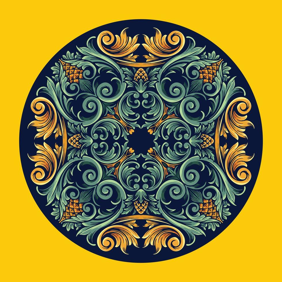 zomer mandala vintage ornamenten illustraties vector