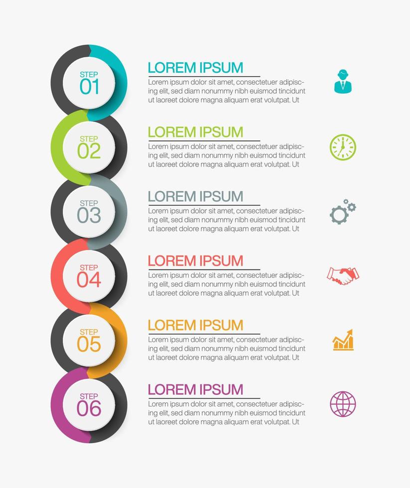 presentatie infographic sjabloon vector