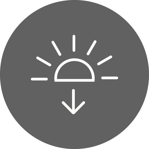 Zonsondergang Vector Icon