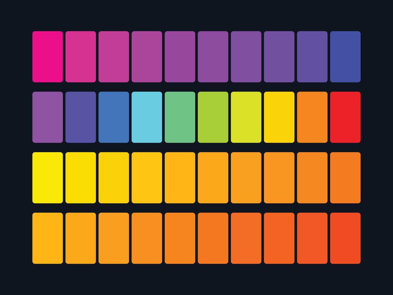 kleur palet reeks ontwerp sjabloon multi kleur vector