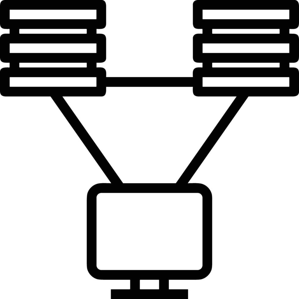 opslagruimte gegevens icoon symbool beeld voor databank illustratie vector