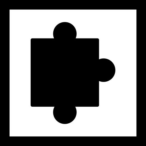 Vector puzzel stuk pictogram