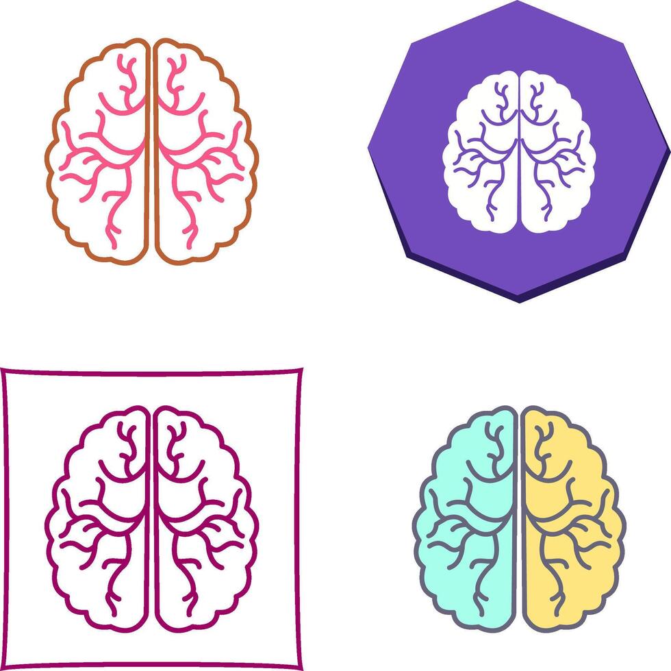 hersenen icoon ontwerp vector